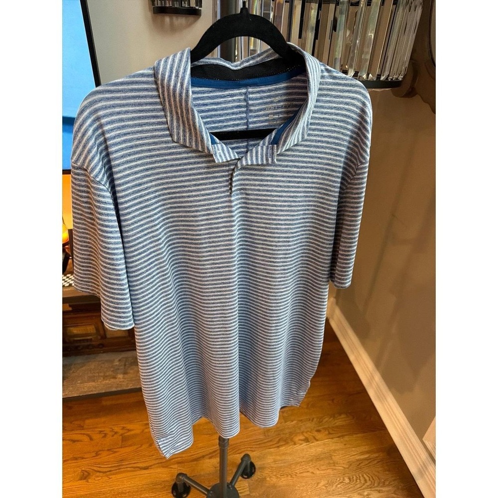 Nike Dri-FIT blue‎ stripe men's large
